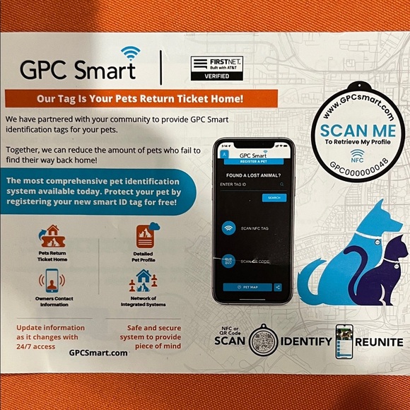 ⚡️⚡️⚡️Smart Pet Recovery System - Blue and White bundle 4 NWT - Picture 5 of 8